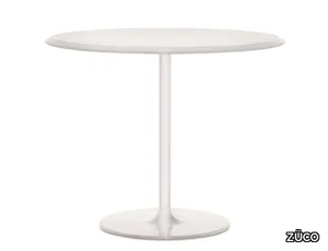 PERILLO TAVOLA - Round MDF table and painted steel base _ ZÜCO