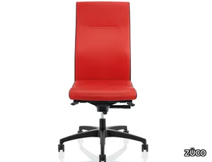 CUBO CLASSIC - Swivel upholstered leather office chair _ ZÜCO