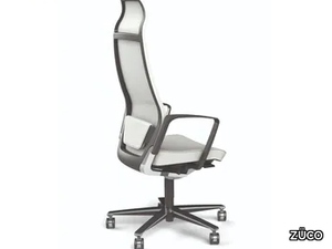 SELVIO - Swivel high-back office chair with 5-Spoke base _ ZÜCO