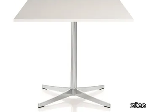 PERILLO TAVOLA - Square MDF table and chromed steel base _ ZÜCO