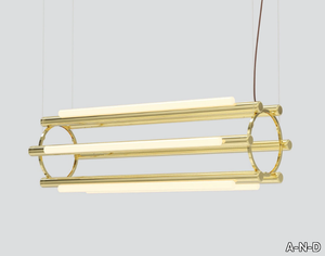 PIPELINE CHANDELIER 4 - LED aluminium and acrylic pendant lamp _ A-N-D