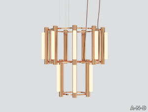 PIPELINE CHANDELIER 7 - LED aluminium and acrylic chandelier _ A-N-D