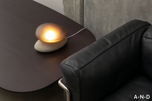 PEBBLE - LED glass table lamp _ A-N-D