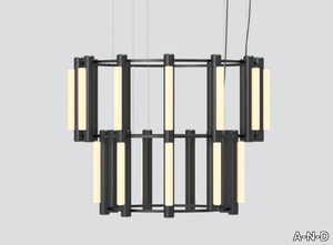 PIPELINE CHANDELIER 8 - LED aluminium and acrylic chandelier _ A-N-D