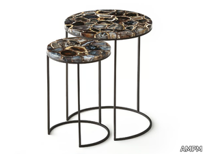 ANAXIMÈNE - Stackable round Agata coffee table _ AMPM