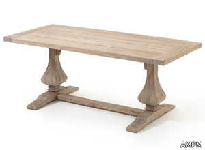 LORETTE - Rectangular elm table _ AMPM