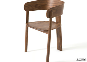 MARAIS - Walnut chair with armrests _ AMPM