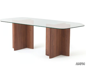 NELLA - Glass dining table _ AMPM