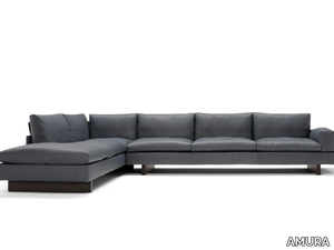 TAU - Corner 4 seater leather sofa _ AMURA