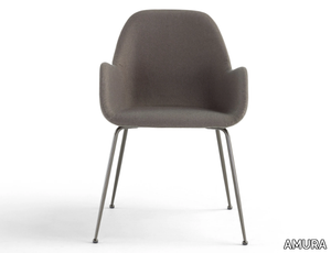 BRIDGE - Upholstered fabric chair with armrests _ AMURA