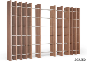 SISTEMA PARERE 1 - Sectional wooden bookcase _ AMURA