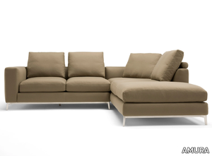 DORSEY - Corner 4 seater leather sofa _ AMURA