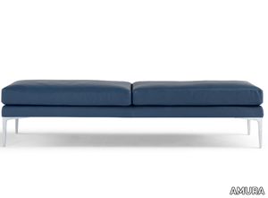 SEGNO - Upholstered leather bench _ AMURA