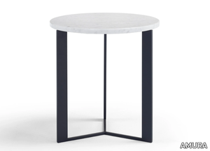 RANGE - Round marble side table _ AMURA