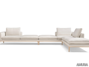 LEONARD - Corner sectional fabric sofa _ AMURA