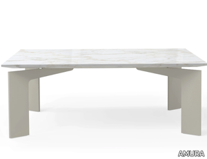 RANGE - Square marble coffee table _ AMURA