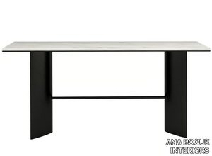 TONDO - Rectangular console table with stone top _ ANA ROQUE INTERIORS