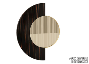 VALEY - Round framed wooden mirror _ ANA ROQUE INTERIORS