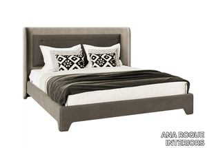 ABBI - Fabric double bed with upholstered headboard _ ANA ROQUE INTERIORS