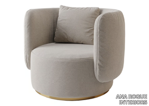 ARBOR - Fabric armchair with armrests _ ANA ROQUE INTERIORS