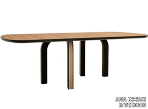 ELON - Oval wooden table _ ANA ROQUE INTERIORS