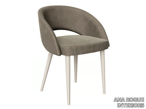 ELISE - Fabric chair with armrests _ ANA ROQUE INTERIORS