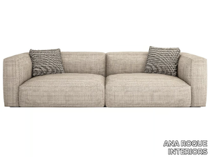 FOLK - 4 seater fabric sofa _ ANA ROQUE INTERIORS