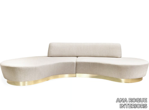 FOXY - 3 seater curved fabric sofa _ ANA ROQUE INTERIORS