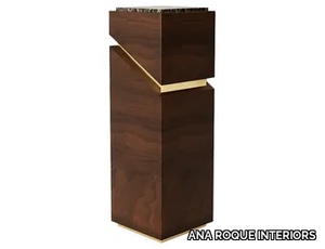 MARION - Wooden pedestal _ ANA ROQUE INTERIORS