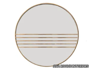 LUNA II - Round framed metal mirror _ ANA ROQUE INTERIORS