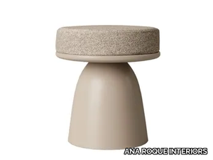 PLAGE - Round fabric pouf _ ANA ROQUE INTERIORS