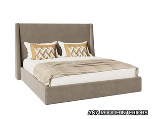 SENSATION - Fabric double bed with high headboard _ ANA ROQUE INTERIORS