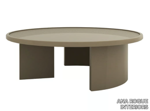 KENT II - Low round wooden coffee table _ ANA ROQUE INTERIORS