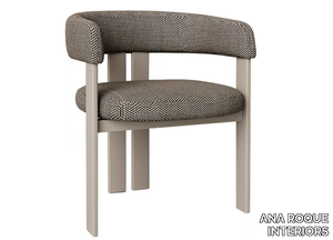LOOPY - Fabric chair open back _ ANA ROQUE INTERIORS