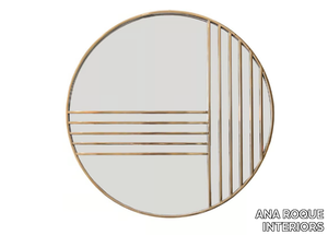 LUNA III - Round framed metal mirror _ ANA ROQUE INTERIORS