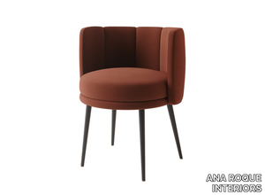 LULU - Velvet chair with armrests _ ANA ROQUE INTERIORS