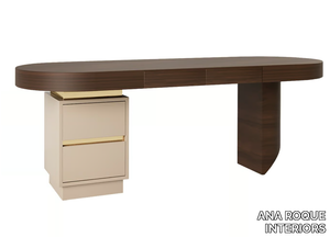 NEW YORK - Wooden writing desk with drawers _ ANA ROQUE INTERIORS