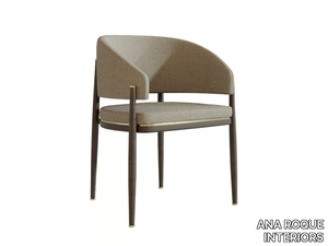 NILO - Fabric chair with armrests _ ANA ROQUE INTERIORS