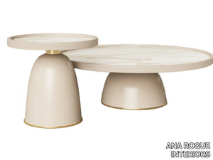 OSTRO - Round wooden coffee table _ ANA ROQUE INTERIORS