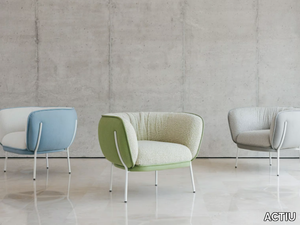 OWWI - Fabric armchair with armrests _ ACTIU