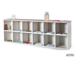 CUBIC - Modular aluminium and wood office shelving _ ACTIU