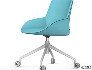 NOOM 30 - Upholstered fabric office chair with castors _ ACTIU