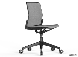 URBAN PLUS - Upholstered office chair with castors with 5-Spoke base _ ACTIU