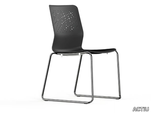 URBAN-BLOCK - Sled base polypropylene chair _ ACTIU