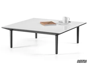 LONGO - Low square aluminium coffee table _ ACTIU