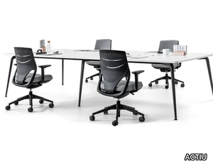 TWIST - Rectangular meeting table with cable management _ ACTIU