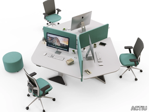 POWER - Melamine office workstation _ ACTIU