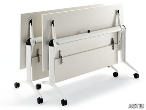 TRAMA - Office desk with flip-top with casters _ ACTIU