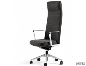 CRON - High-back fabric office chair with 5-Spoke base _ ACTIU