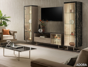 LUCE DARK - Modular TV cabinet _ ADORA